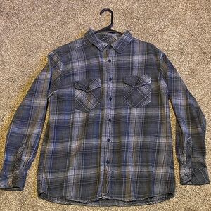 Hurley Black and Grey Flannel
